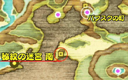 秘紋の迷宮南マップ