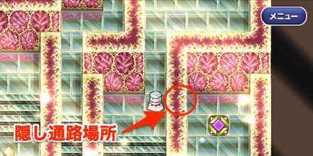 謎の迷宮6F隠し通路④