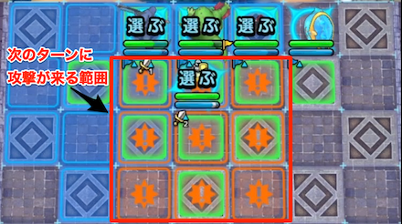 攻撃範囲を把握する