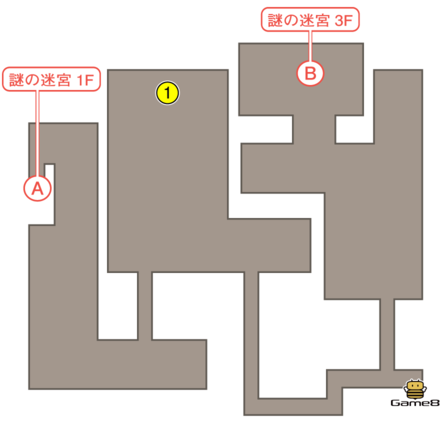 謎の迷宮2F
