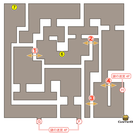 謎の迷宮6F