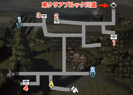 ドニエスク川道 宝箱 位置