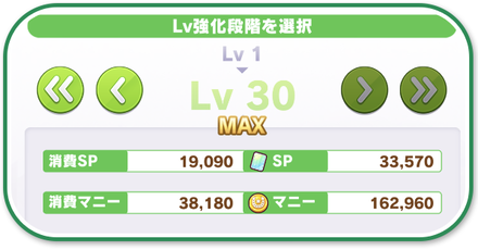 サポートカードの強化方法と上限開放