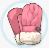 ニットのミトンの画像