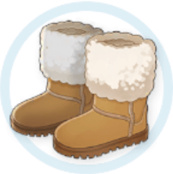 ムートンブーツの画像