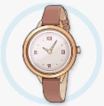 レザーの腕時計の画像