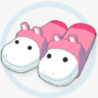 ピンキーパカのスリッパの画像