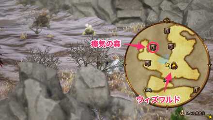 瘴気の森の場所