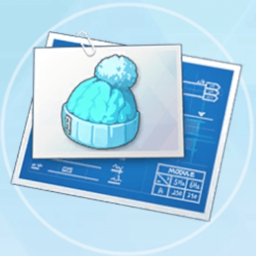 ニット帽の設計図画像