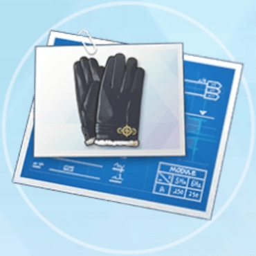 レザーグローブの設計図画像