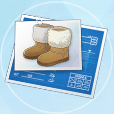 ムートンブーツの設計図画像