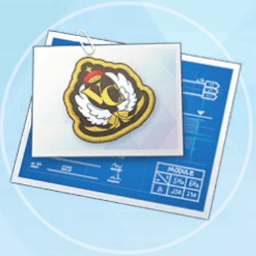 ベロニカの刺繍バッジの設計図画像