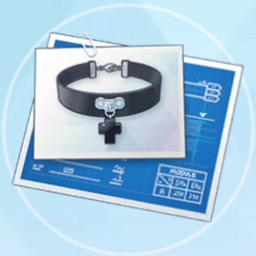 十字架のチョーカーの設計図画像