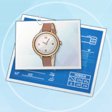 レザーの腕時計の設計図画像