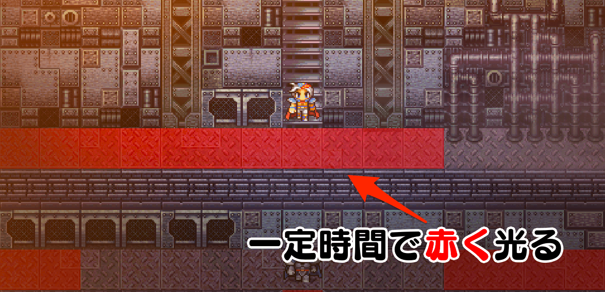 大戦艦 通路赤い光