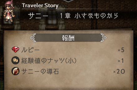 1章の攻略チャート