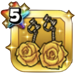 クッキーローズの耳飾り