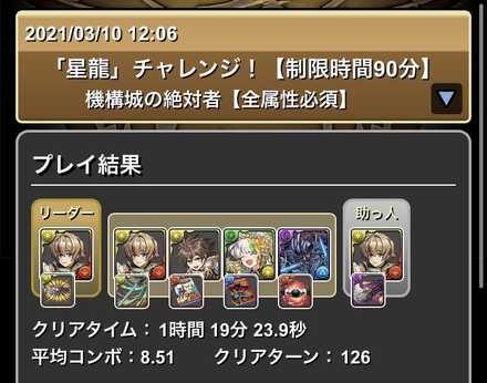 クリアリザルト