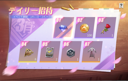 デイリー招待の画像