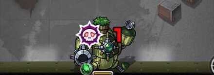 ドクロを倒して回復手段を確保する