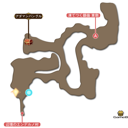 凍てつく銀嶺マップ