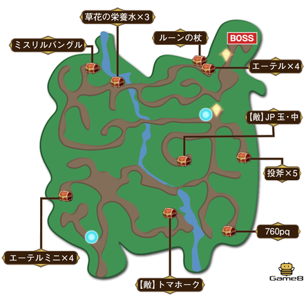 深緑の樹林マップ