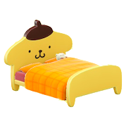 ポムポムプリンなベッド画像