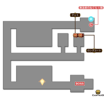 無法者のねぐらマップ