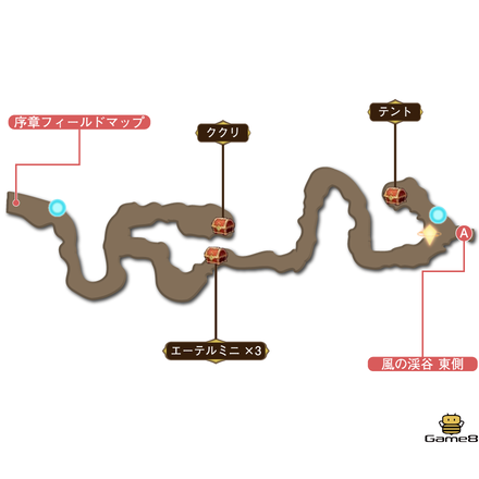 風の渓谷マップ