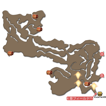 彩晶の坑道マップ