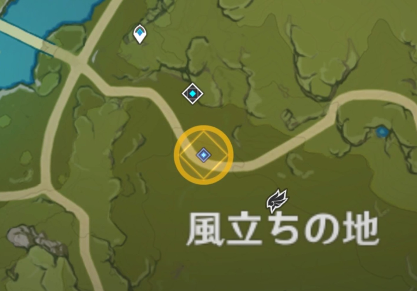風立ちの地にある宝盗団の拠点に行く