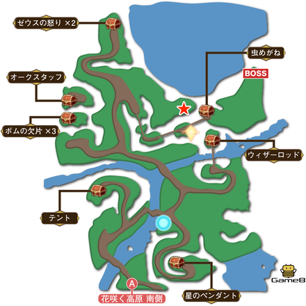 花咲く高原北側