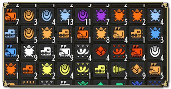 アイテム素材一覧