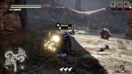 閃光羽虫で周りのモンスターを足止めしよう