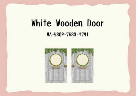 White Wooden Doorの画像