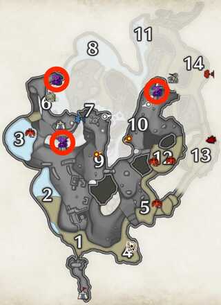 ビスマス輝石の場所