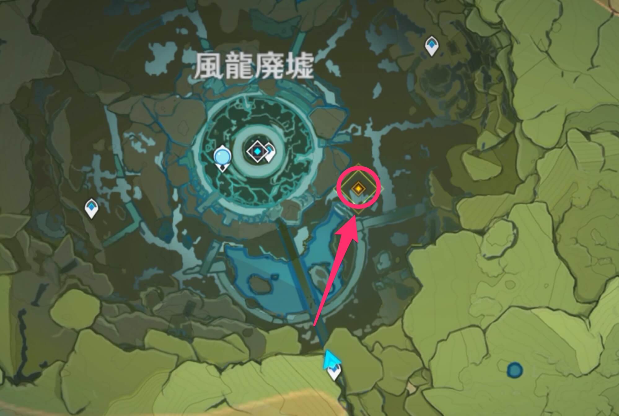 廃墟内の乱れた風域の問題を解決する