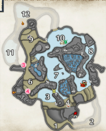 百竜夜行の手記の場所(寒冷群島)