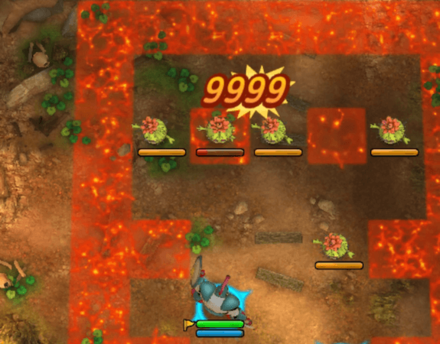 マス移動とくぎでダメージ床に陥れよう