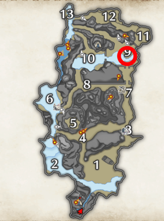 大社跡ブルファンゴ出現場所マップ