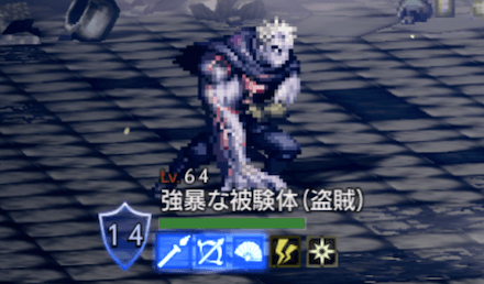 強暴な被験体(盗賊)