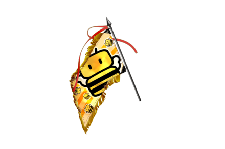 ハッチくん単車旗.png