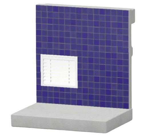 あおいタイルのかべ画像