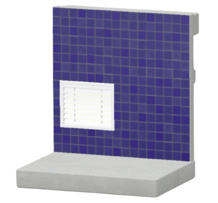 あおいタイルのかべ画像