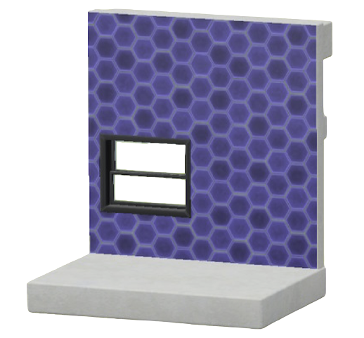 あおいハニカムタイルのかべ画像