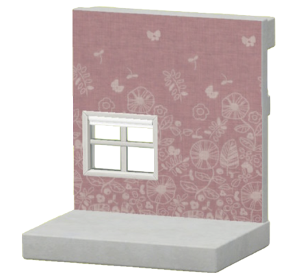 あかいテキスタイルのかべ画像