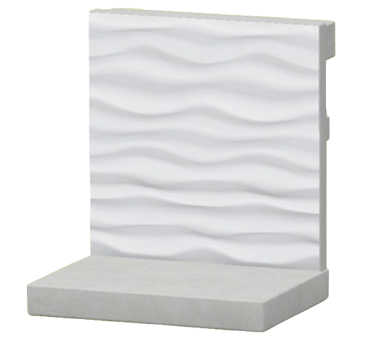 ウェーブタイルのかべ画像