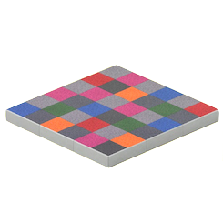 カラフルパネルカーペット画像