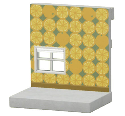 オレンジのかべがみ画像