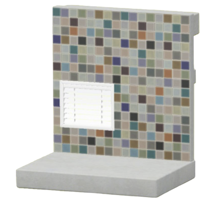 カラフルタイルのかべ画像